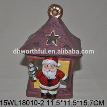 2016 new style ceramic christmas ornaments of standing santa claus